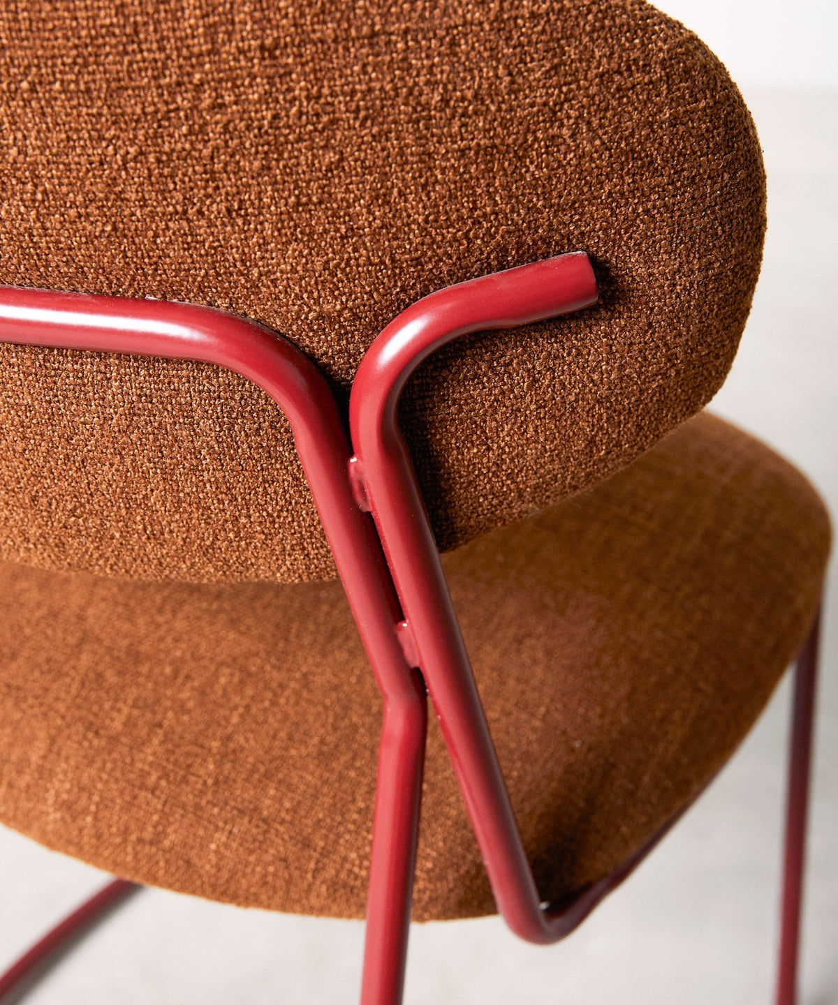 Chaise de Salle à Manger en Tissu et Métal Moritz