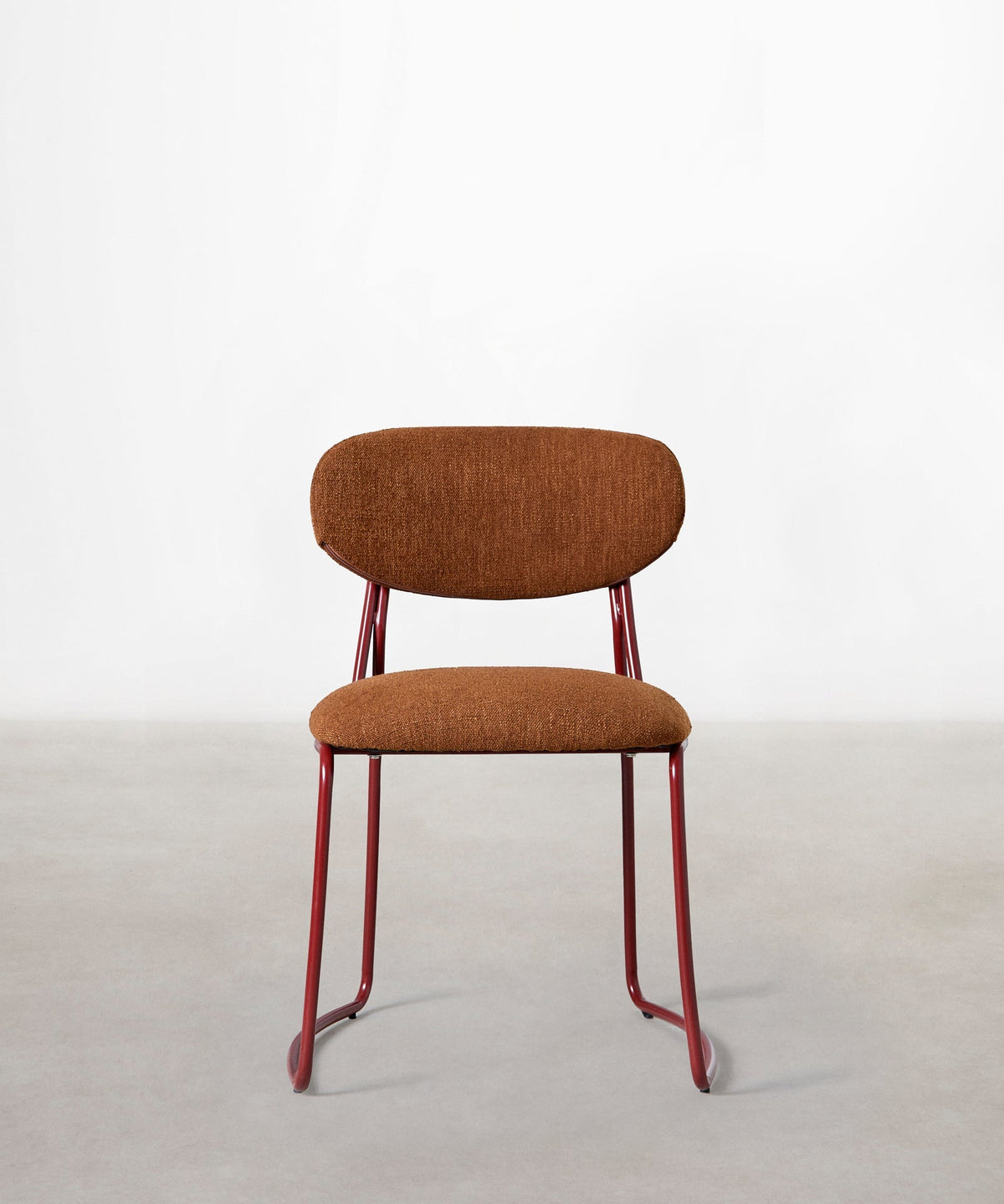 Chaise de Salle à Manger en Tissu et Métal Moritz