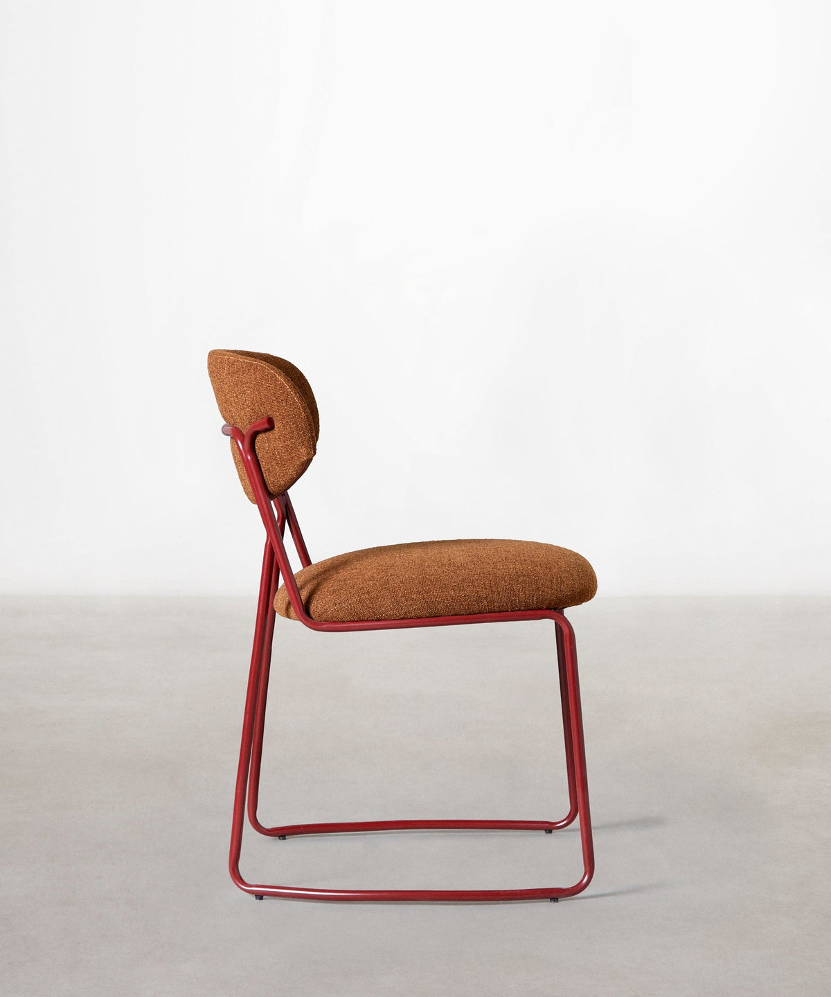Chaise de Salle à Manger en Tissu et Métal Moritz