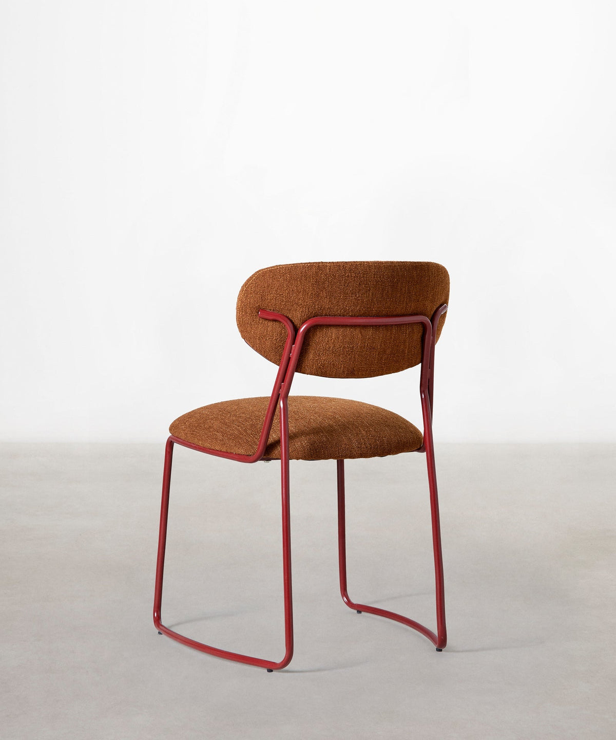 Chaise de Salle à Manger en Tissu et Métal Moritz