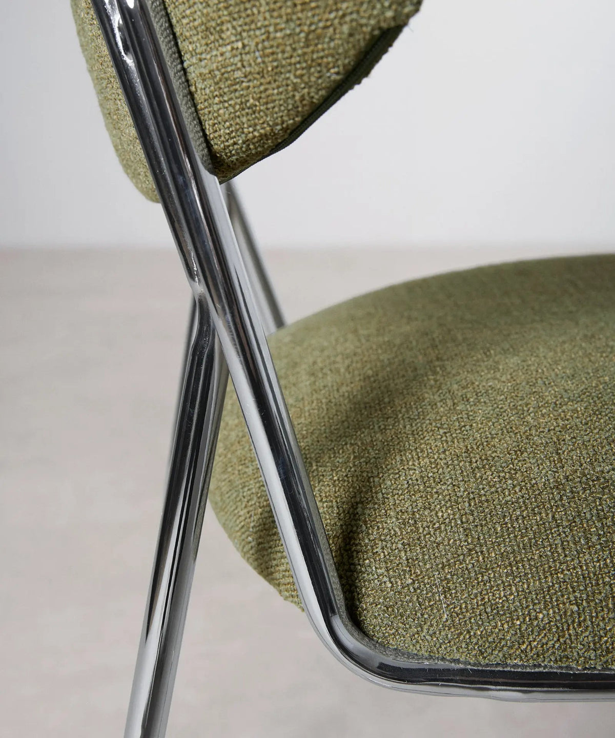 Chaise de Salle à Manger en Tissu et Métal Moritz
