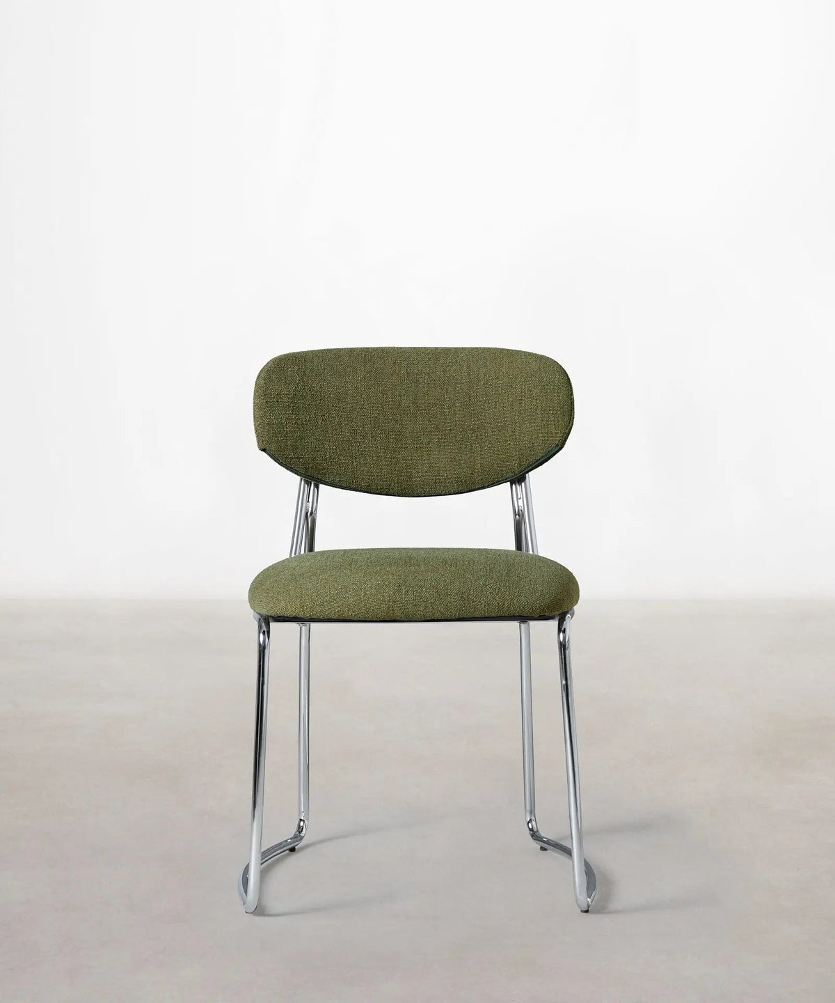 Chaise de Salle à Manger en Tissu et Métal Moritz