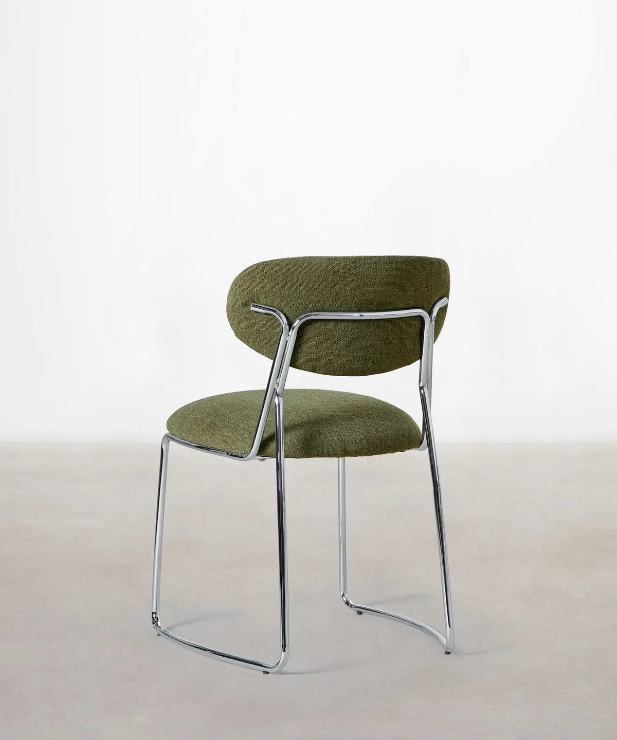 Chaise de Salle à Manger en Tissu et Métal Moritz