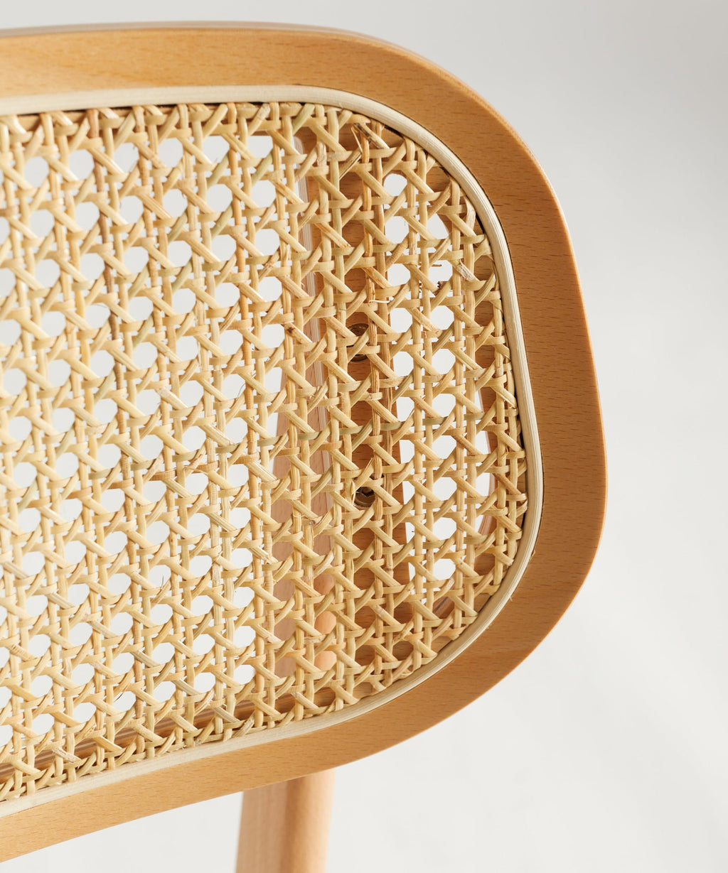 Chaise de Salle à Manger en Bois Massif Rembourrée Elma