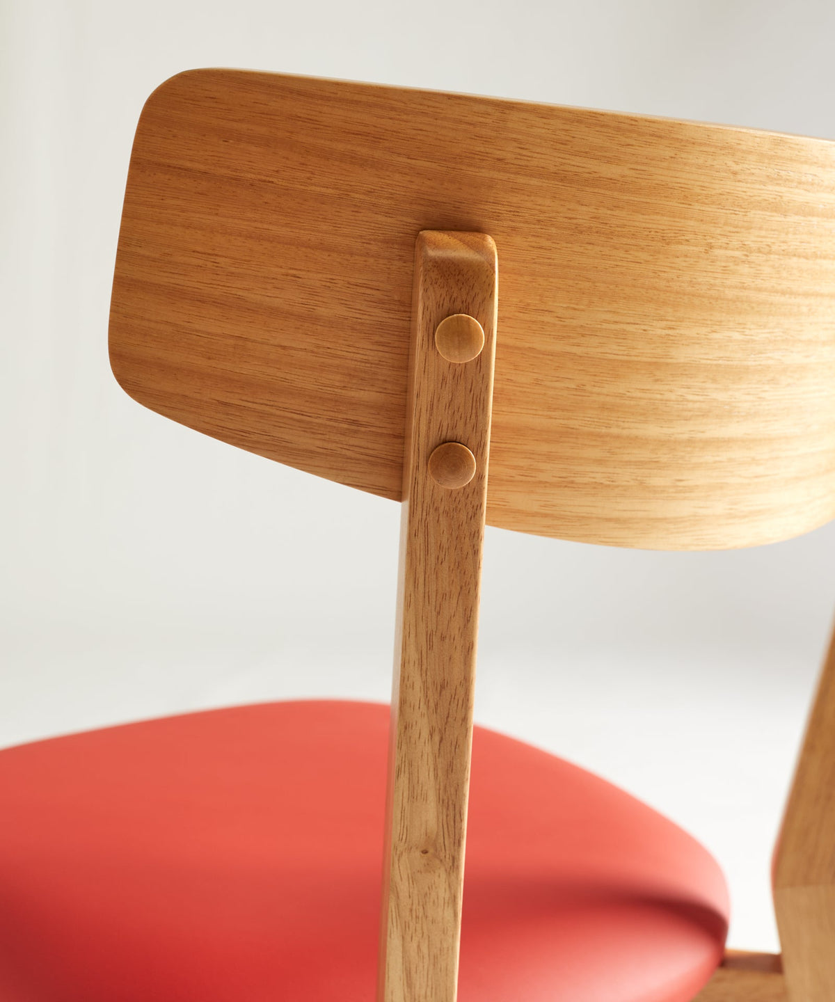 Chaise de Salle à Manger en Bois Massif et Rembourrée Aria