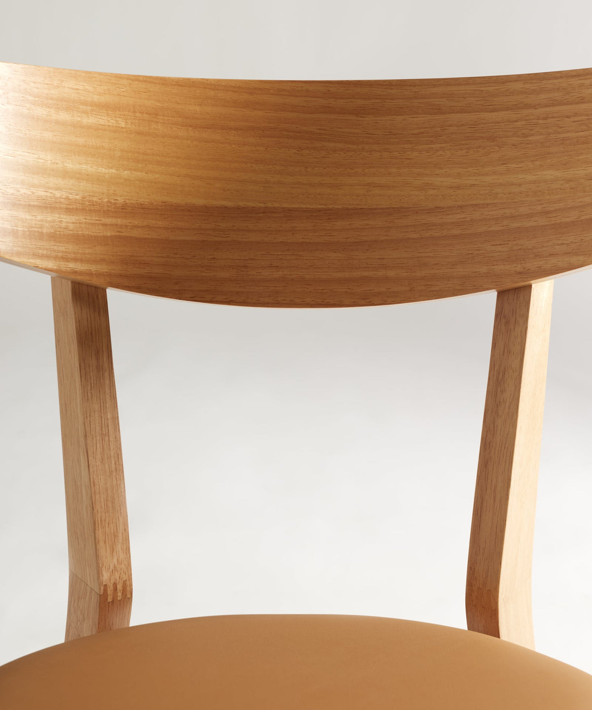 Chaise de Salle à Manger en Bois Massif et Rembourrée Aria