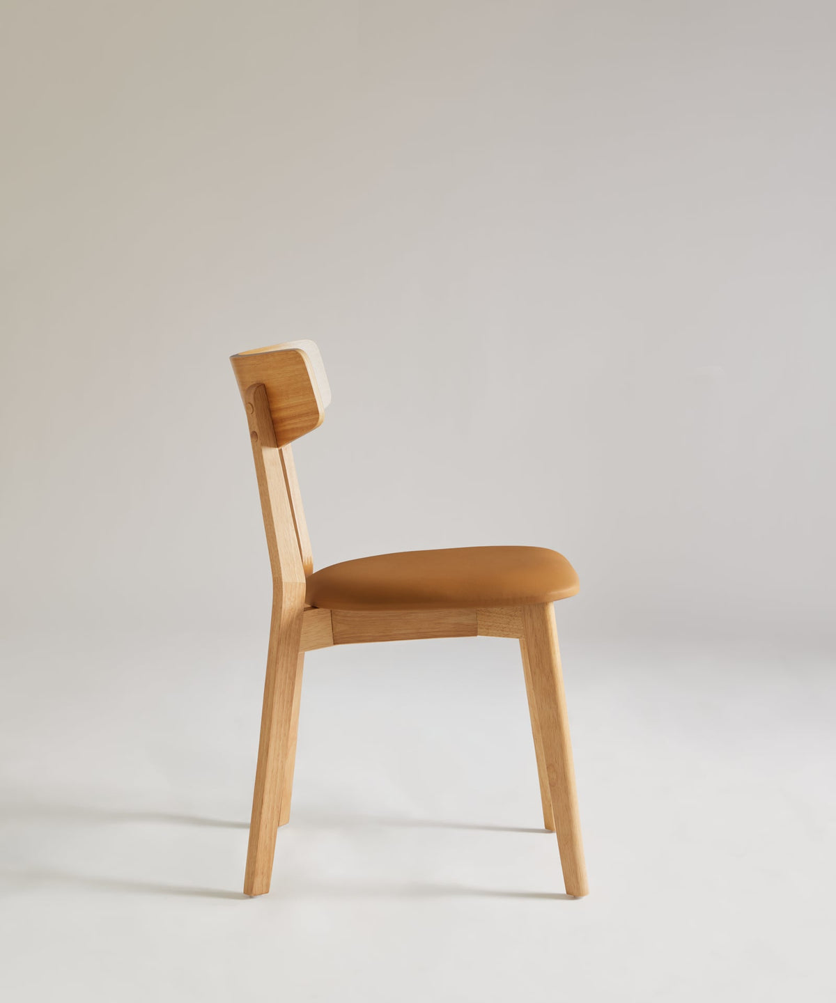 Chaise de Salle à Manger en Bois Massif et Rembourrée Aria