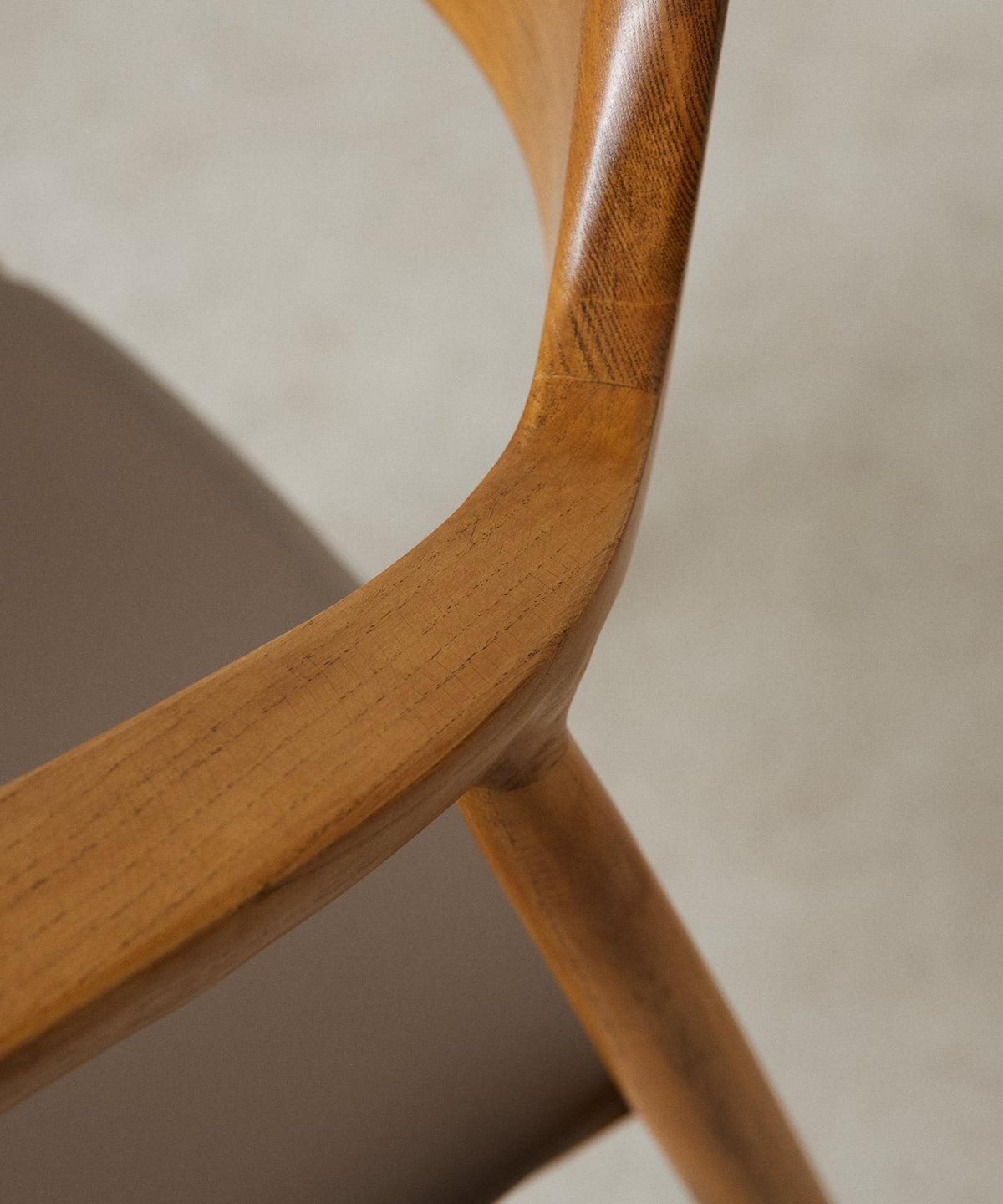 Chaise de salle à manger en bois et similicuir Olivia - Noyer clair