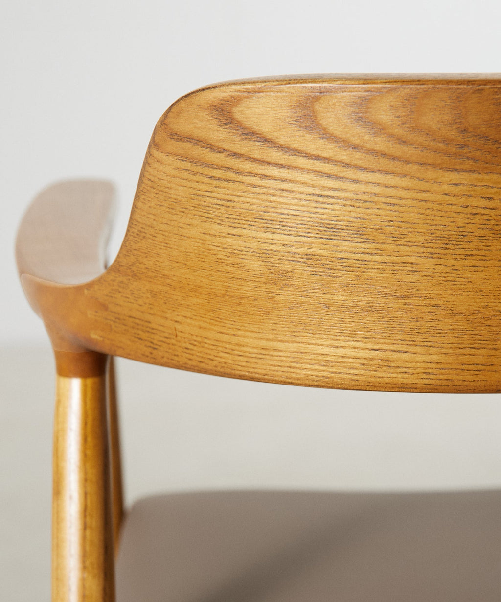 Chaise de salle à manger en bois et similicuir Olivia - Noyer clair