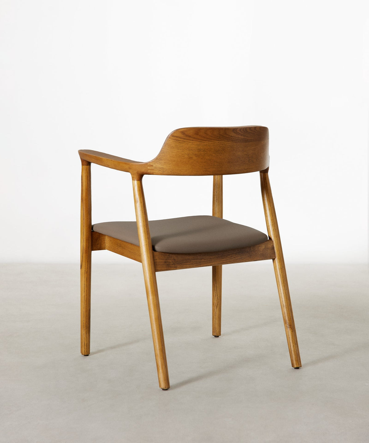 Chaise de salle à manger en bois et similicuir Olivia - Noyer clair