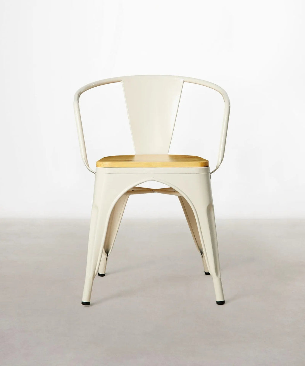 Chaise de Salle à Manger en Métal et Bois Tolik Wood