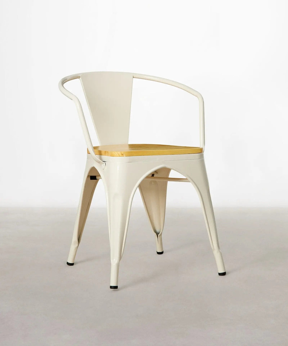 Chaise de Salle à Manger en Métal et Bois Tolik Wood