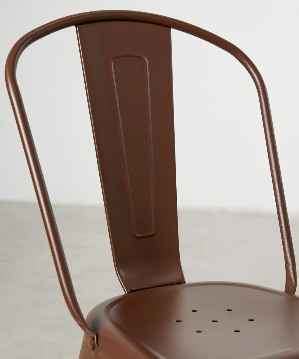 Chaise de salle à manger en métal Tolik