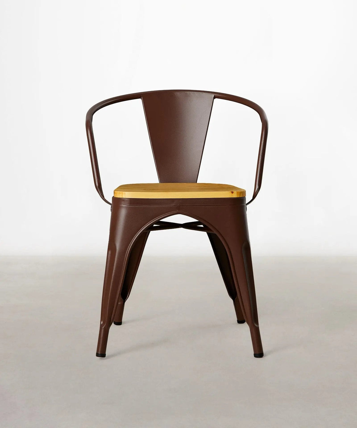 Chaise de Salle à Manger en Métal et Bois Tolik Wood