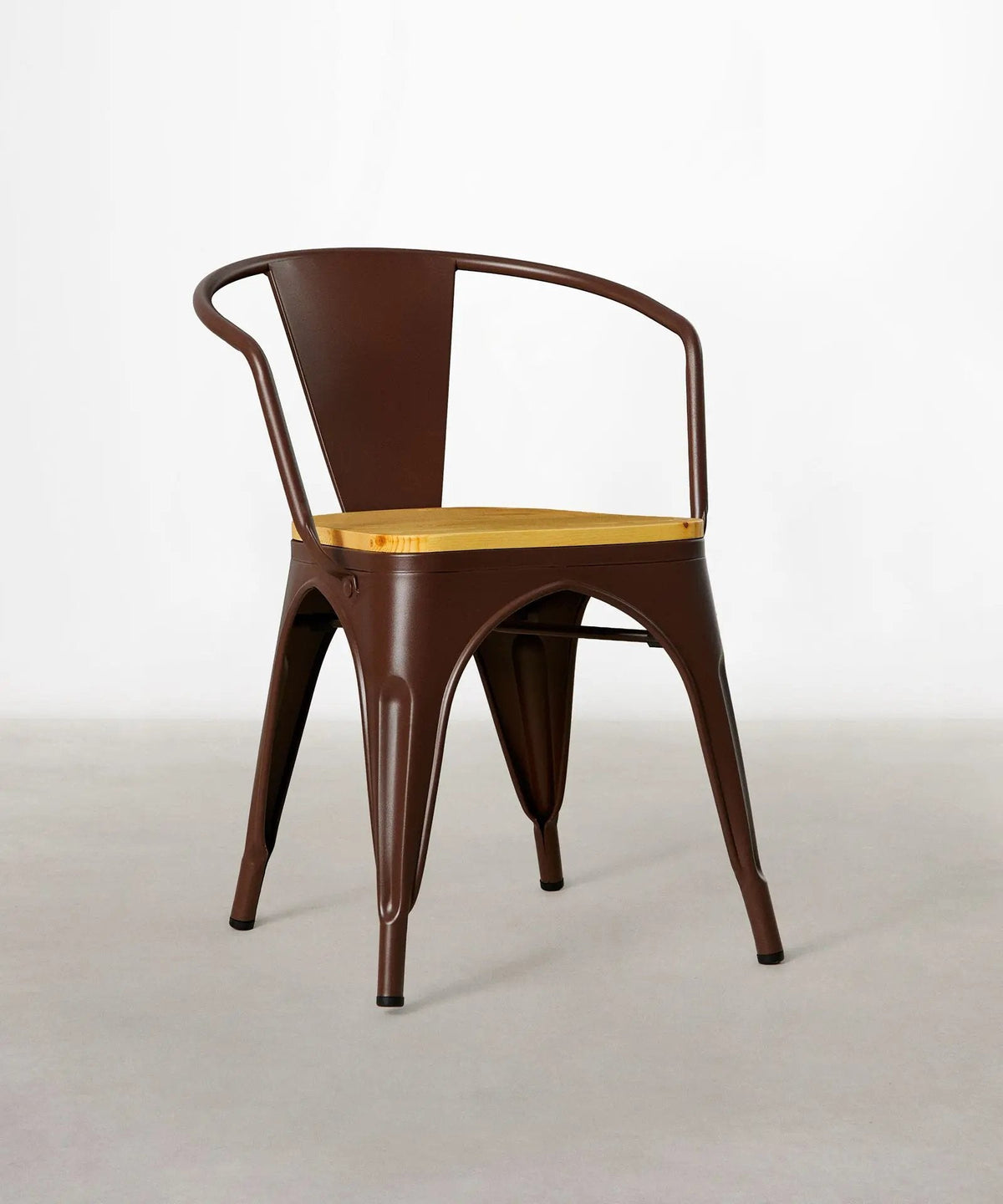 Chaise de Salle à Manger en Métal et Bois Tolik Wood