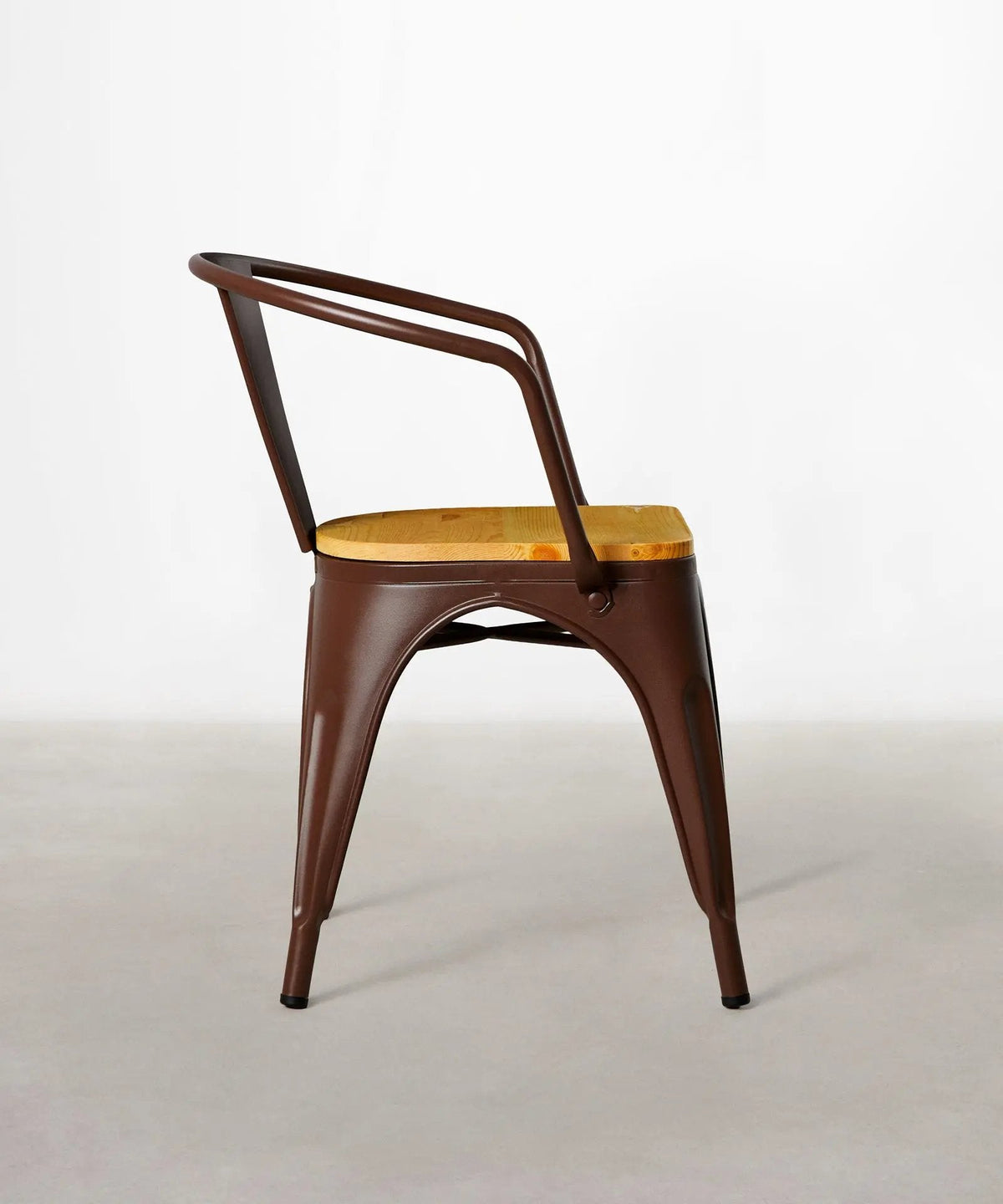 Chaise de Salle à Manger en Métal et Bois Tolik Wood