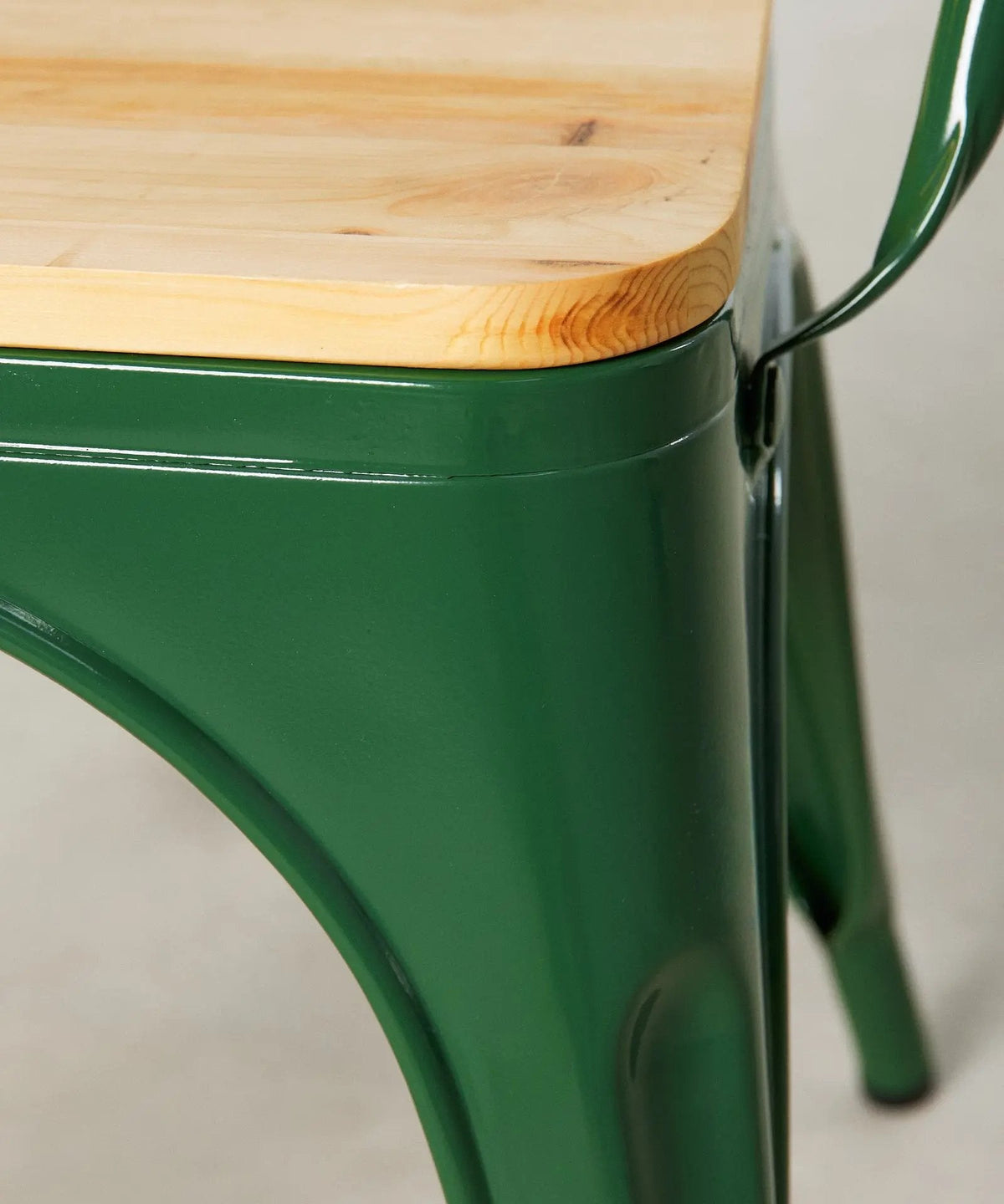 Chaise de Salle à Manger en Métal et Bois Tolik Wood