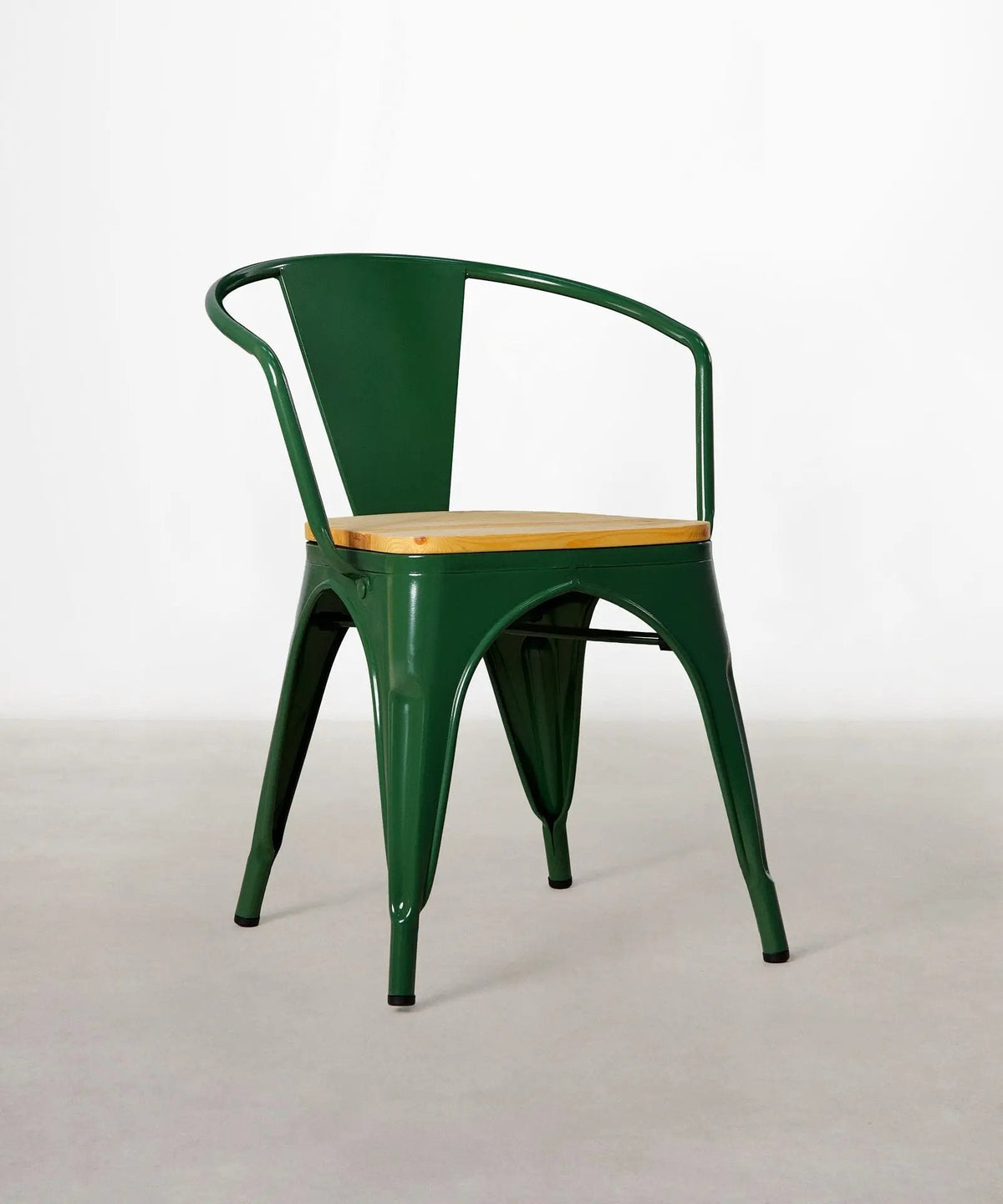 Chaise de Salle à Manger en Métal et Bois Tolik Wood