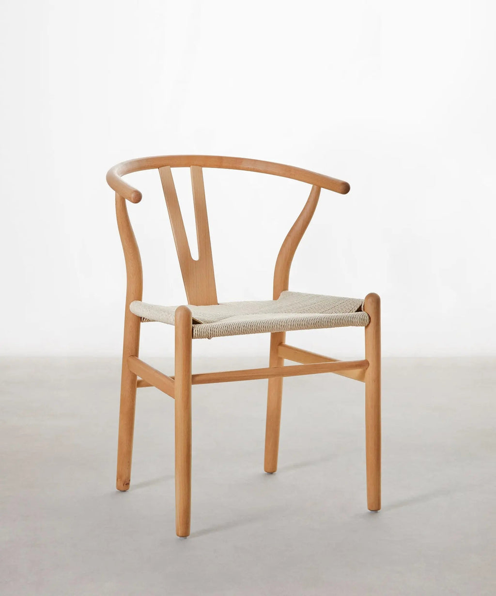 Chaise en bois et corde tressée Uish