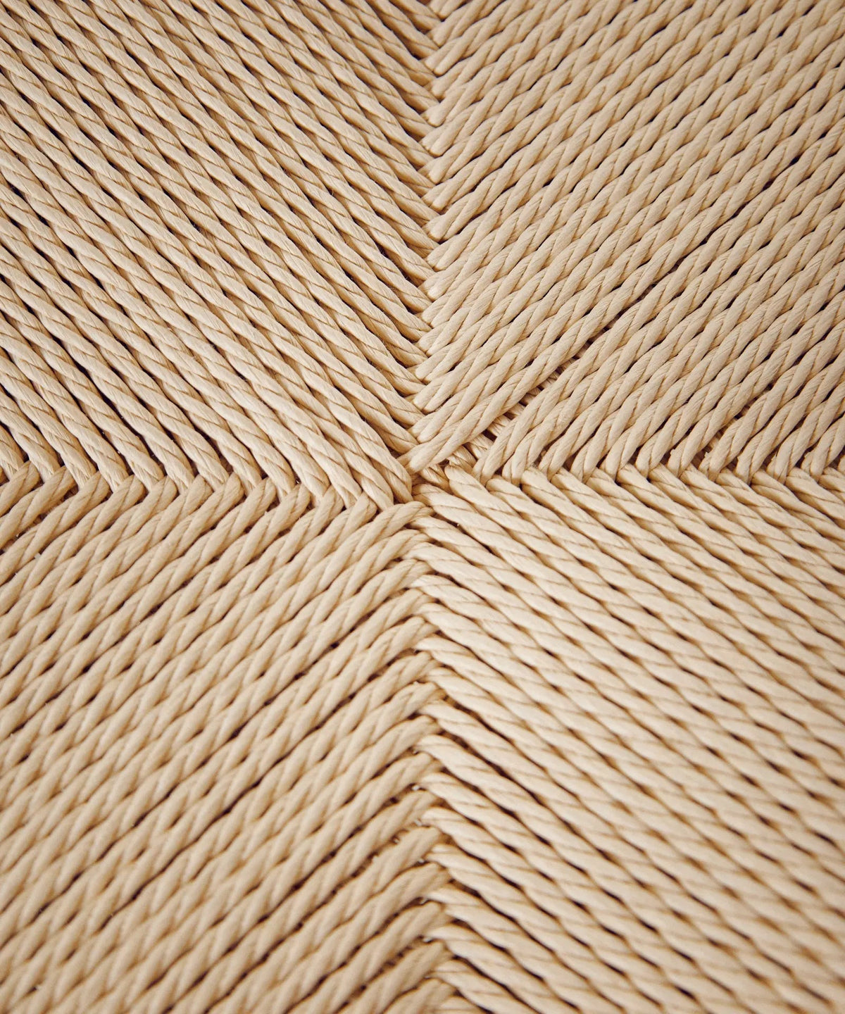 Chaise de salle à manger en bois et corde tressée Alba