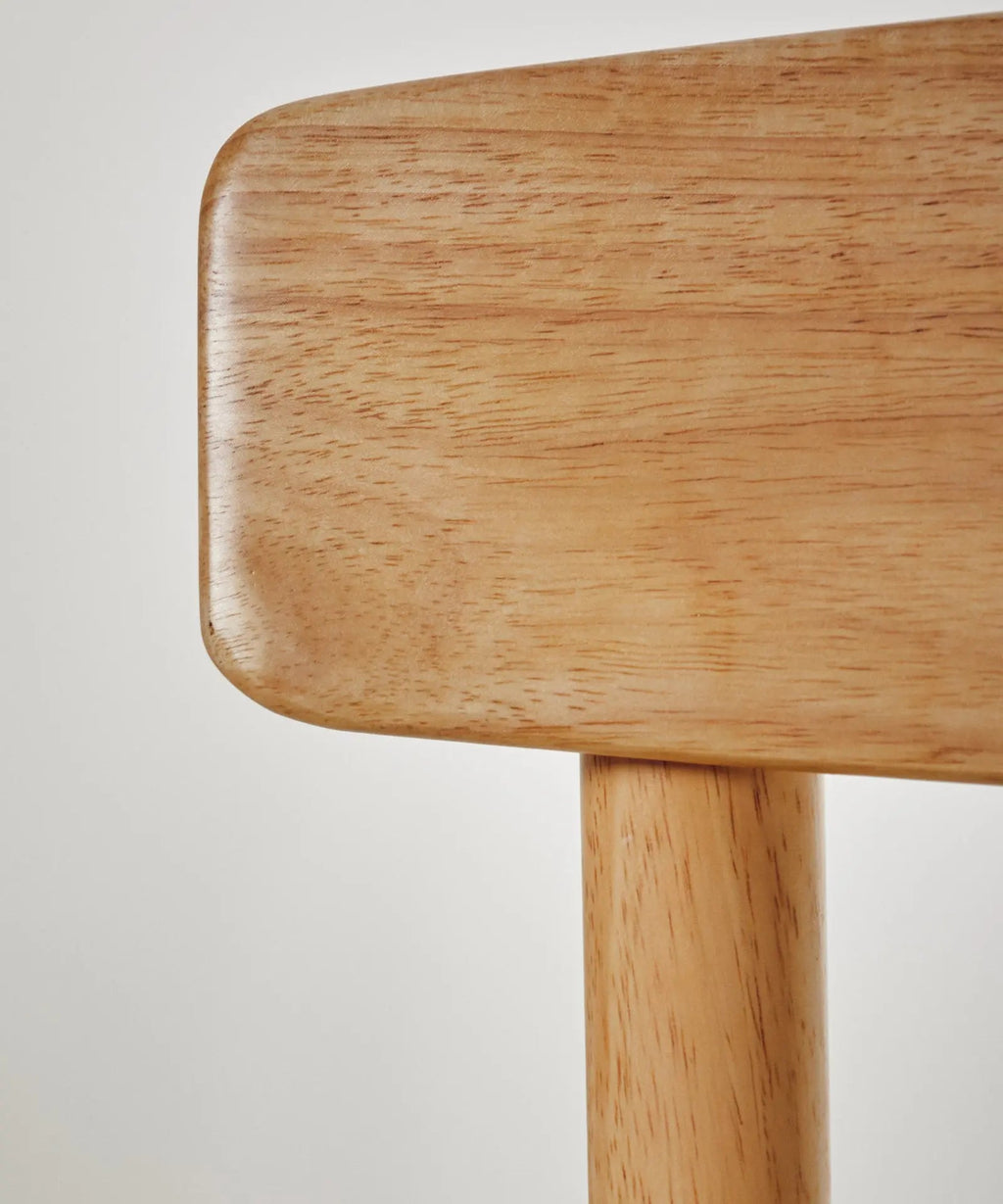 Chaise de salle à manger en bois et corde tressée Alba