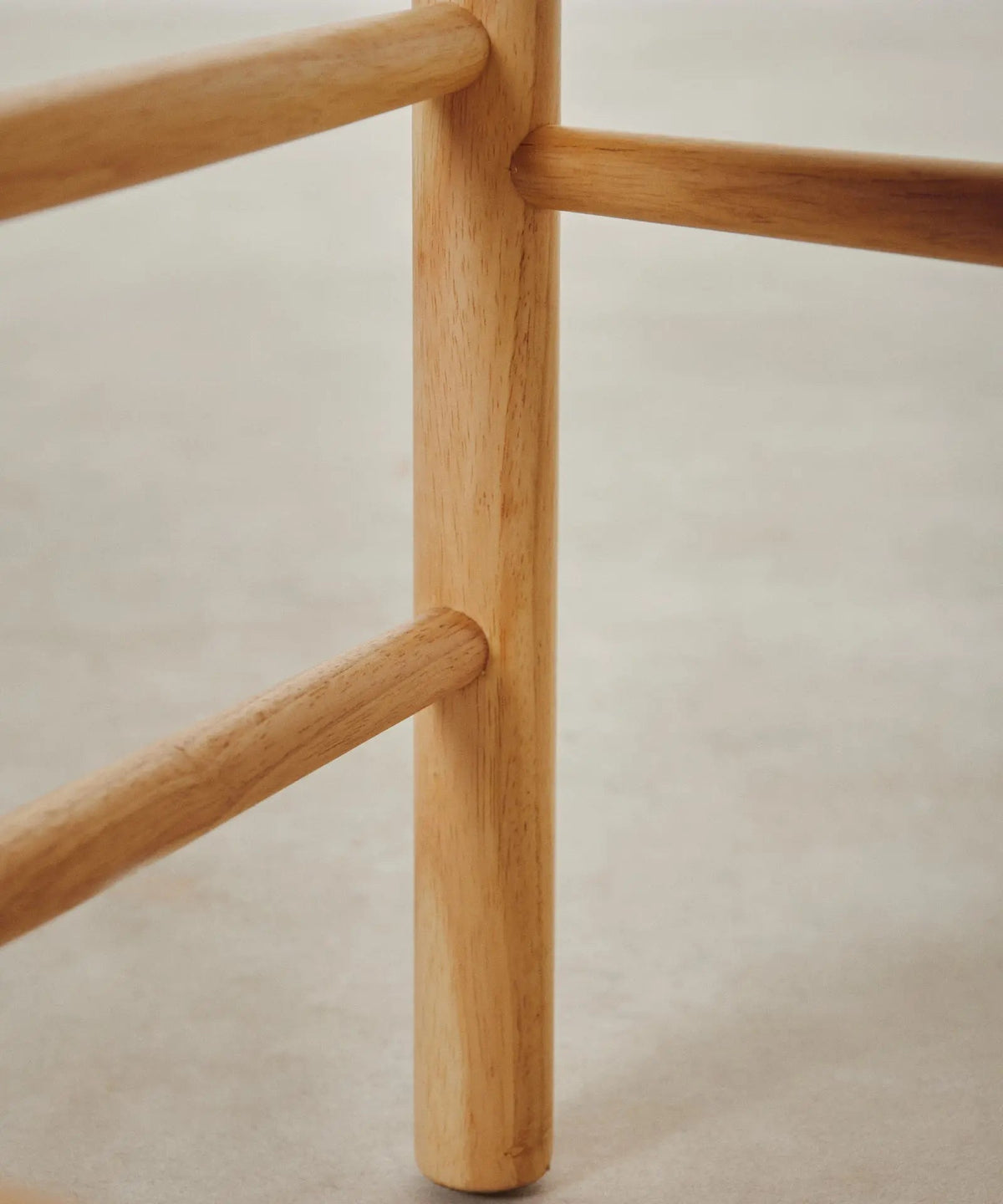 Chaise de salle à manger en bois et corde tressée Alba