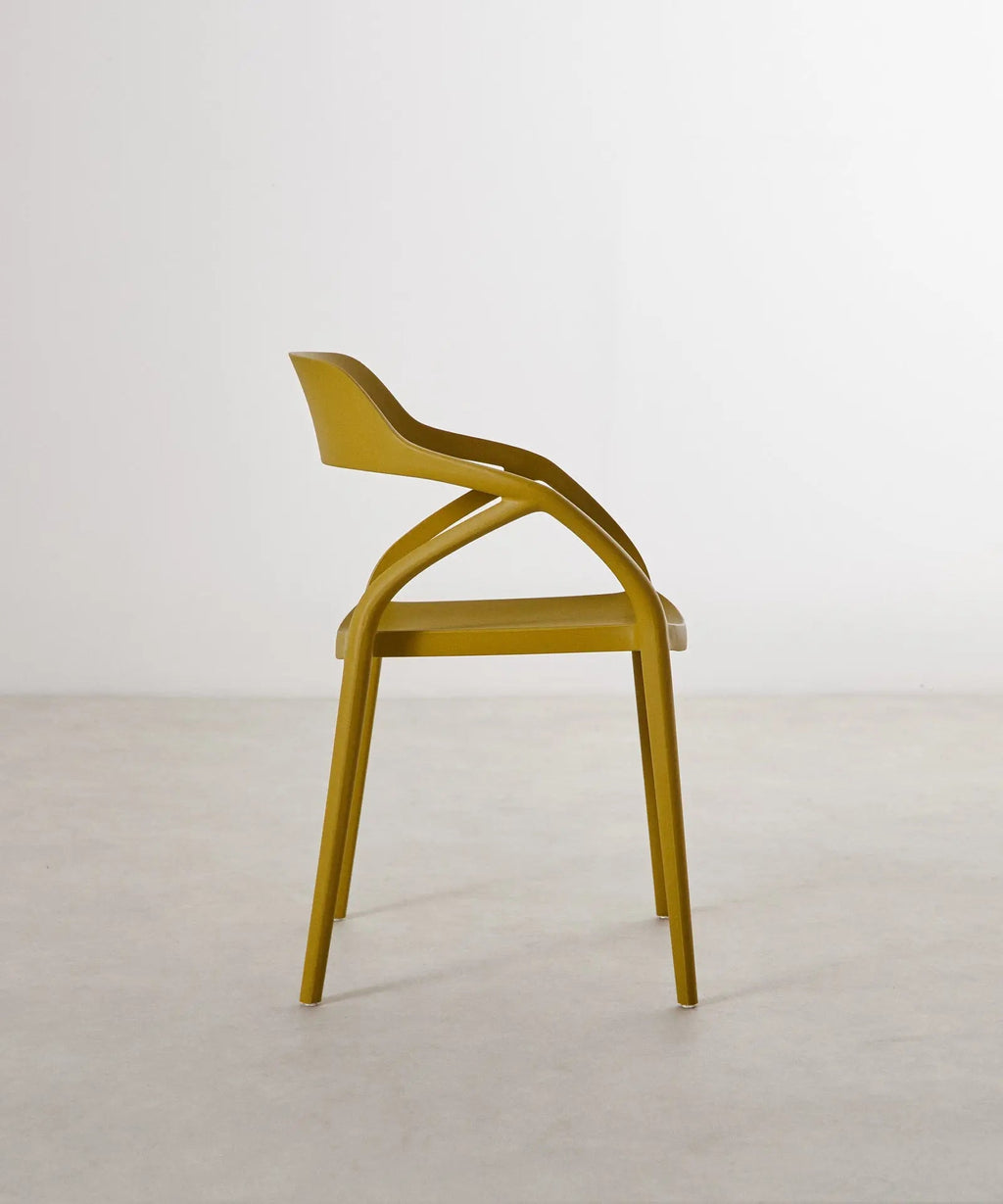 Chaise en polypropylène avec accoudoirs Grace