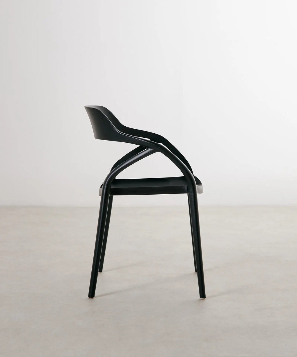 Chaise en polypropylène avec accoudoirs Grace