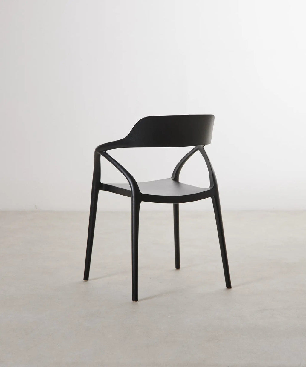 Chaise en polypropylène avec accoudoirs Grace