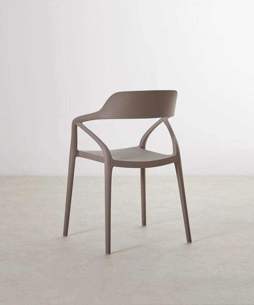 Chaise en polypropylène avec accoudoirs Grace