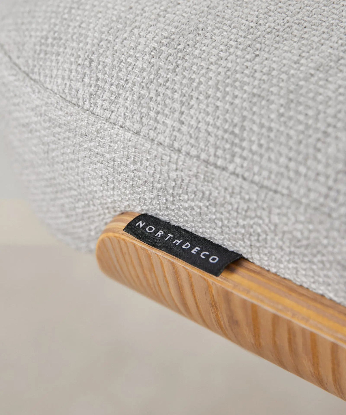 Chaise de bureau en tissu et bois Lexa