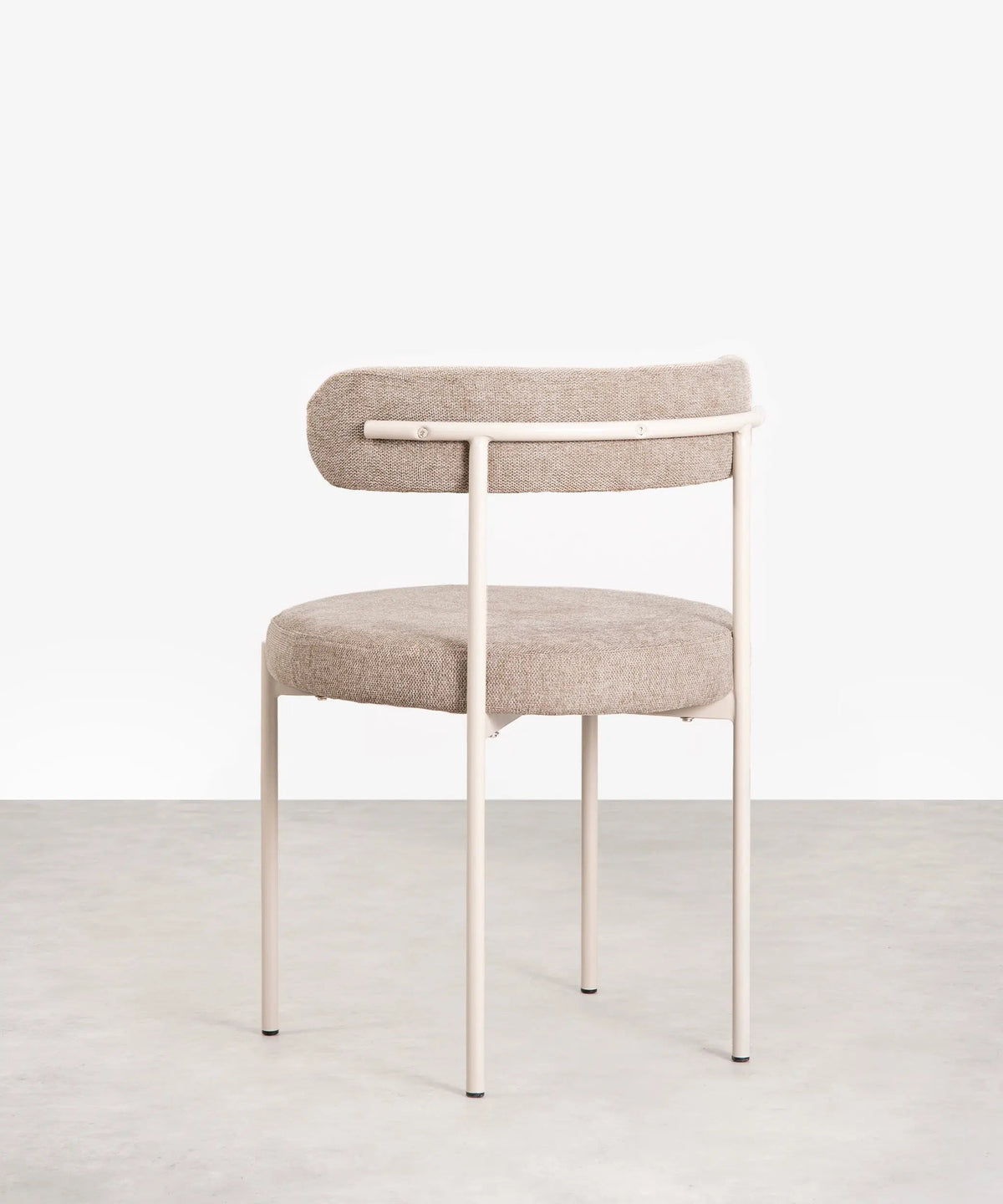 Chaise de salle à manger en tissu et métal Alexia