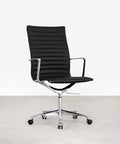 Chaise de Bureau en Cuir High Back Baltimore