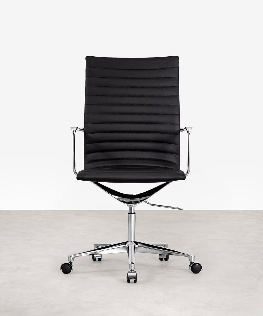 Chaise de Bureau en Cuir High Back Baltimore
