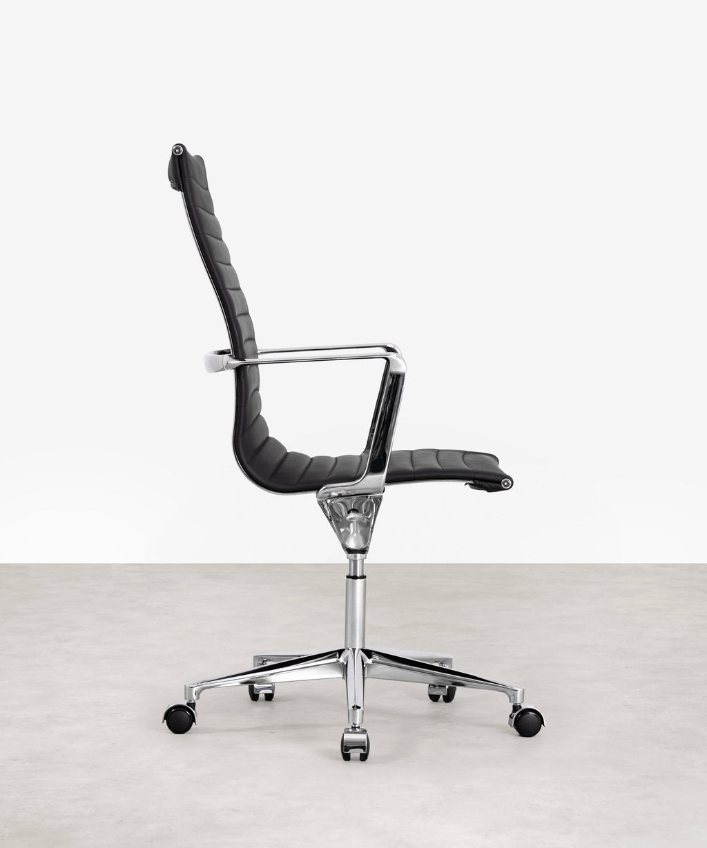 Chaise de Bureau en Cuir High Back Baltimore