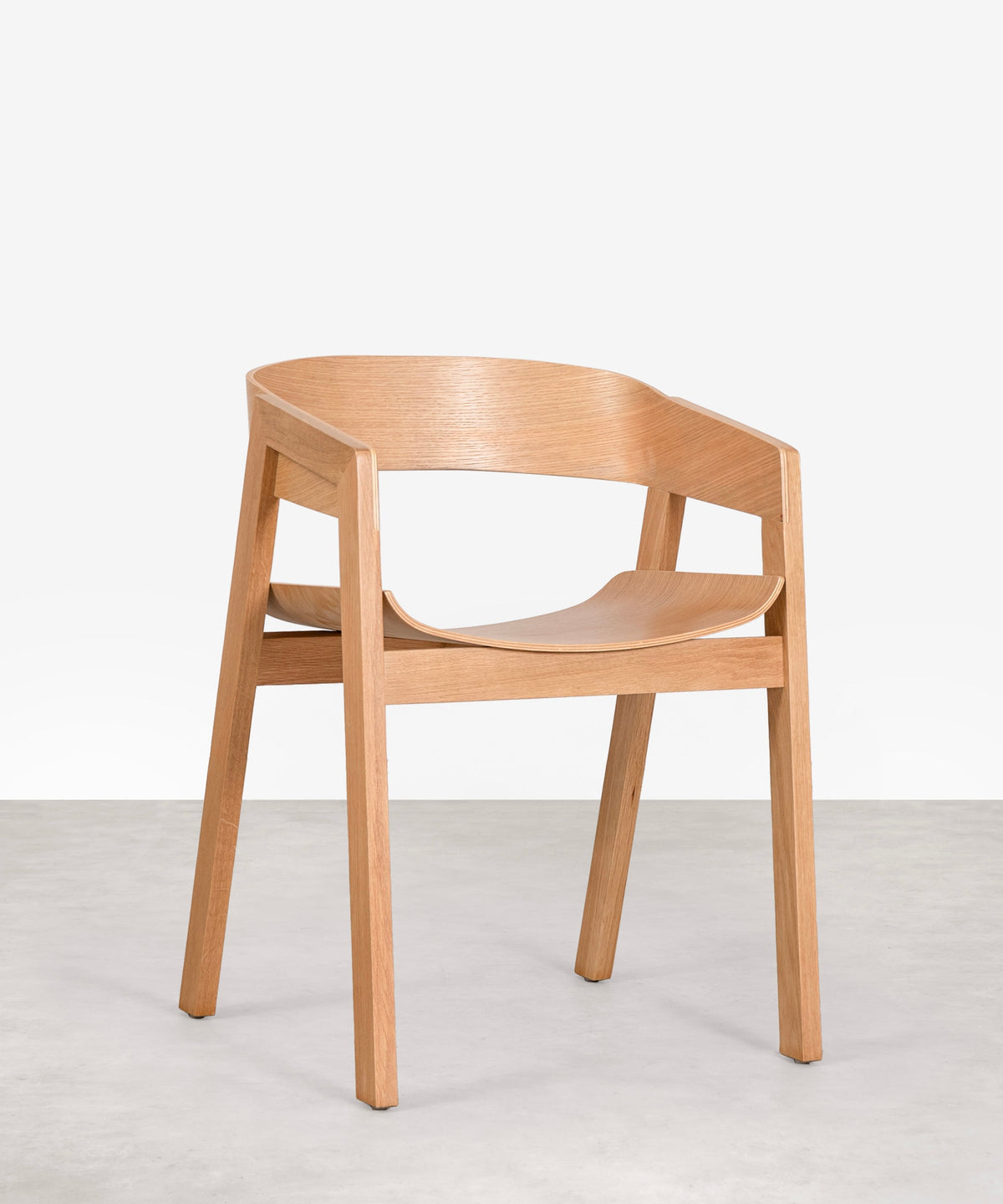 Chaise de salle à manger en bois avec accoudoirs Bella