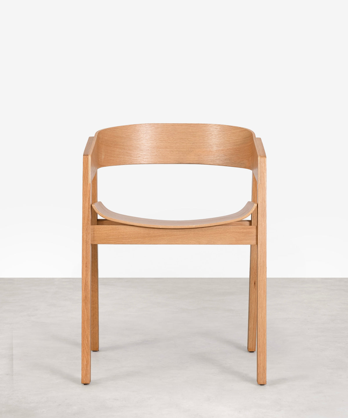 Chaise de salle à manger en bois avec accoudoirs Bella