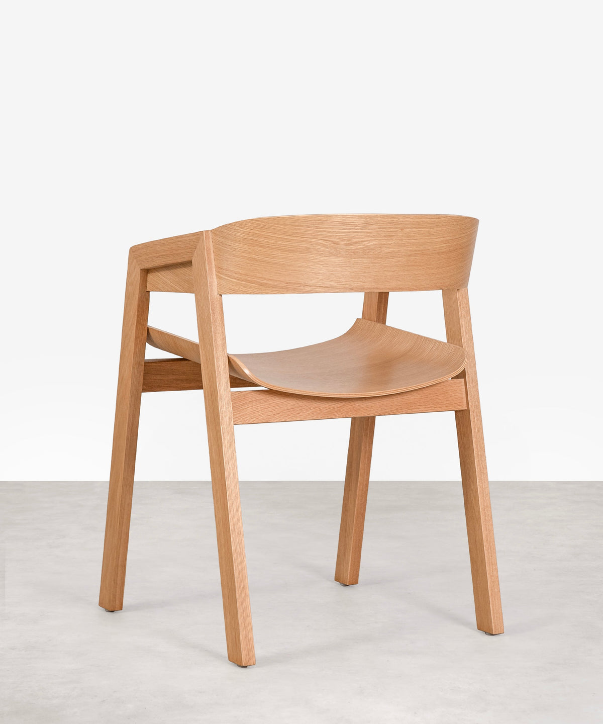 Chaise de salle à manger en bois avec accoudoirs Bella