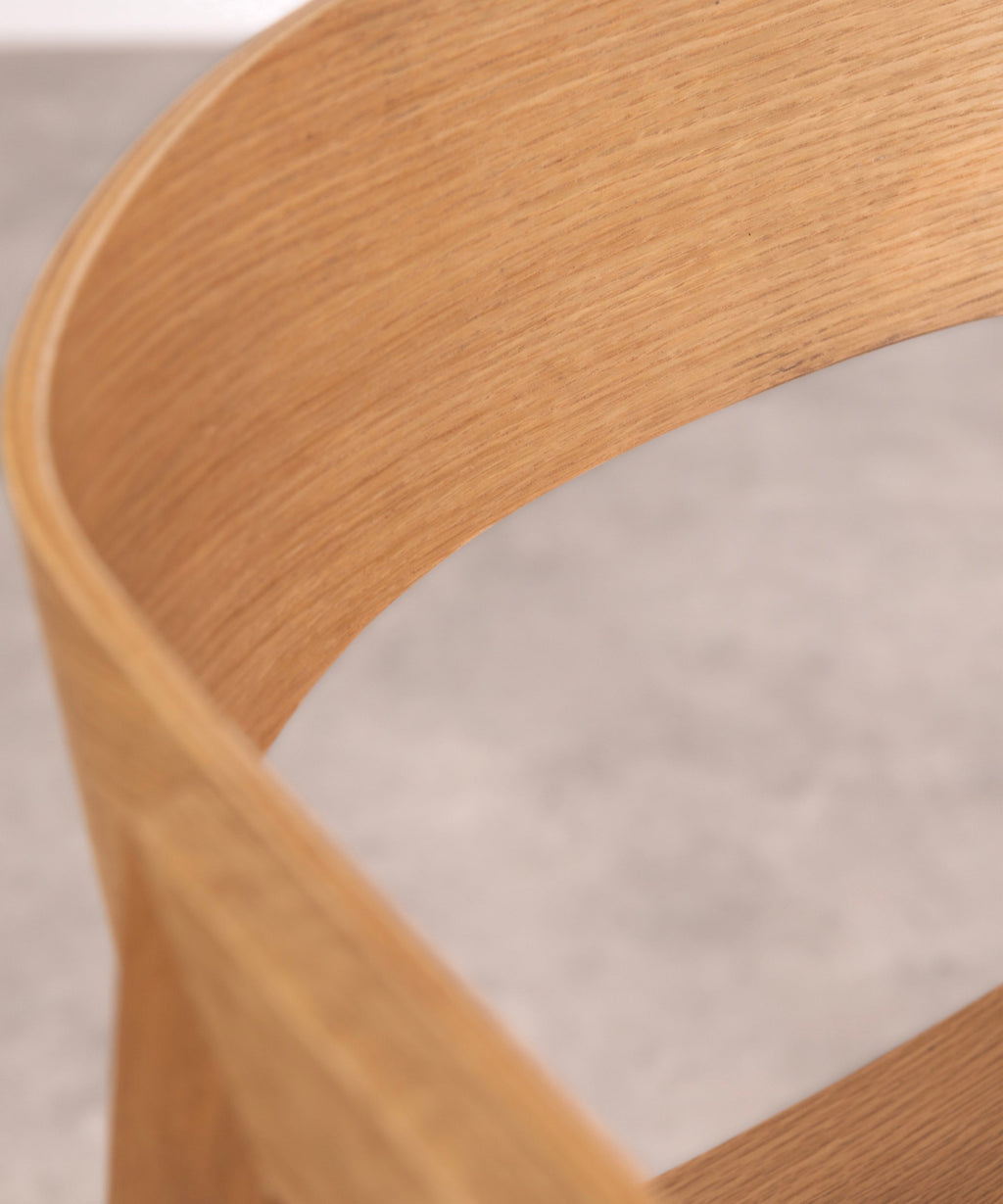 Chaise de salle à manger en bois avec accoudoirs Bella