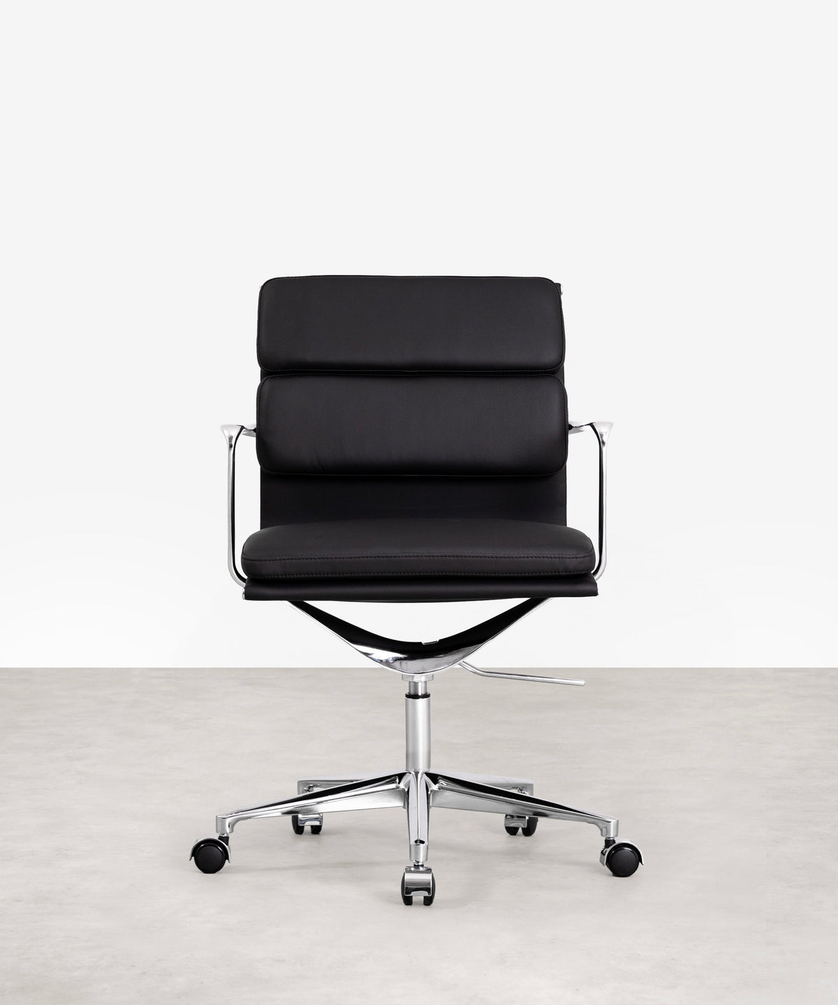 Chaise de Bureau en Cuir Low Back Boston