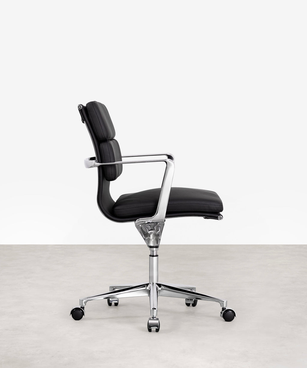 Chaise de Bureau en Cuir Low Back Boston