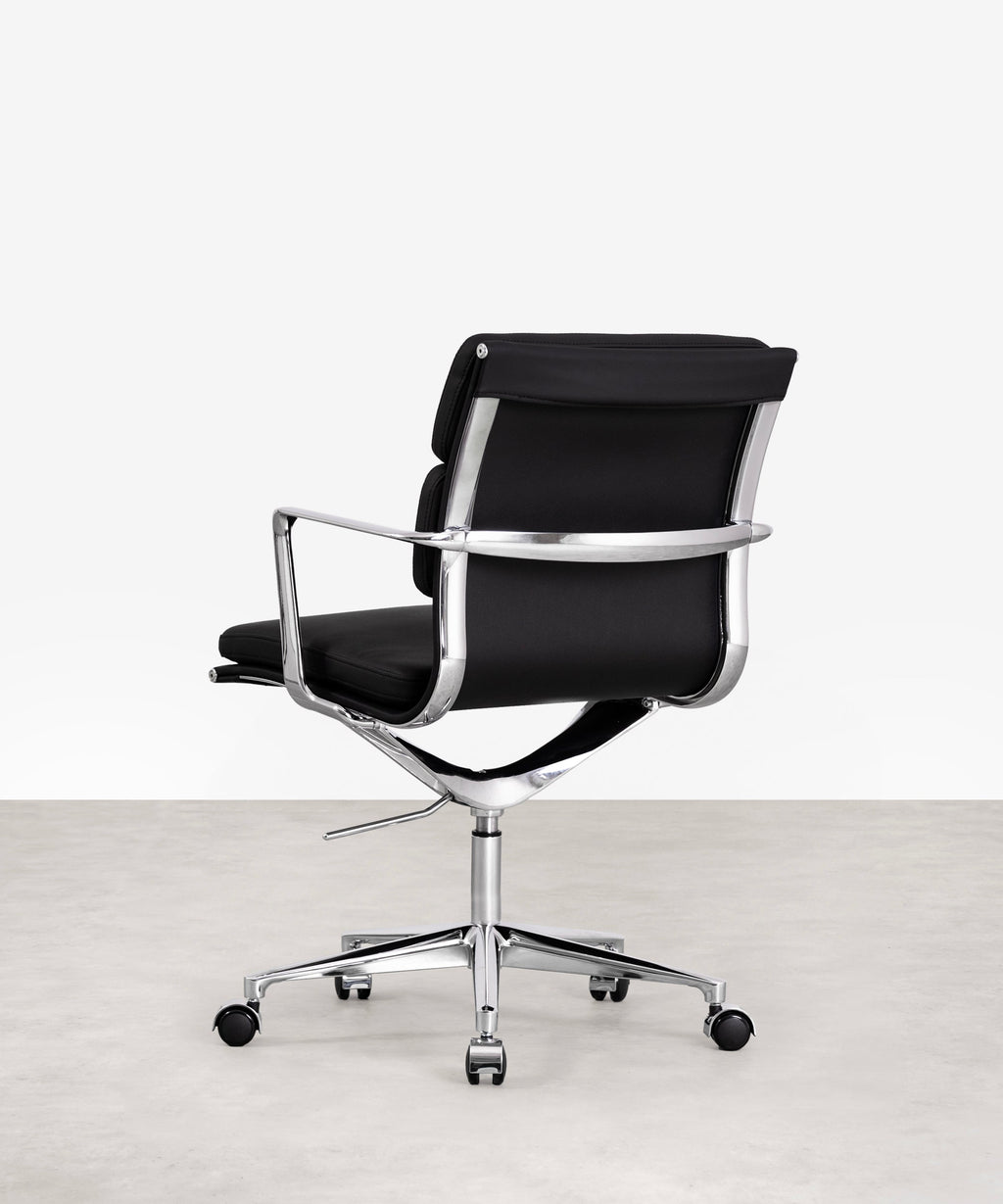 Chaise de Bureau en Cuir Low Back Boston
