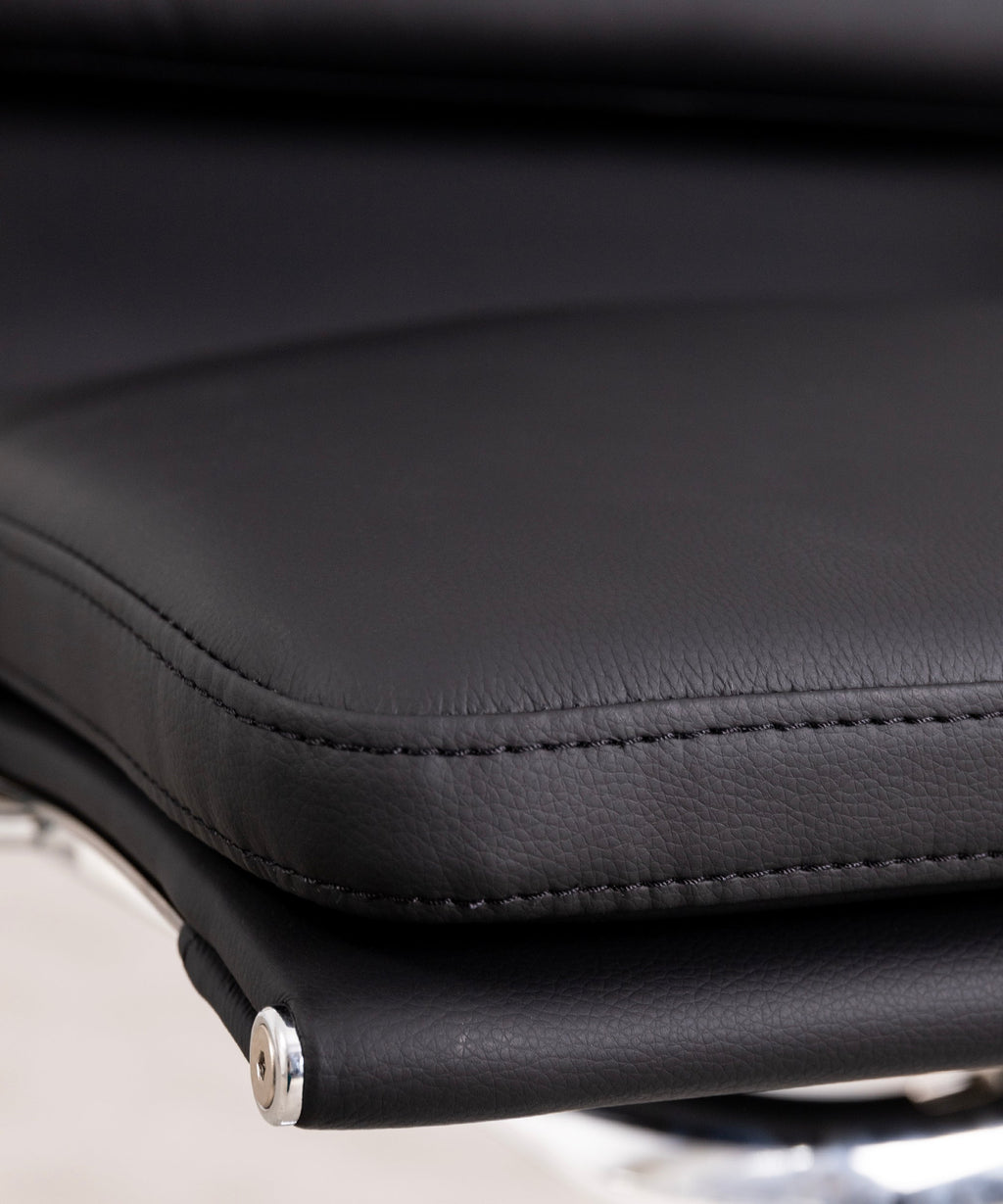 Chaise de Bureau en Cuir Low Back Boston