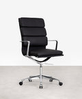 Chaise de Bureau en Cuir High Back Boston
