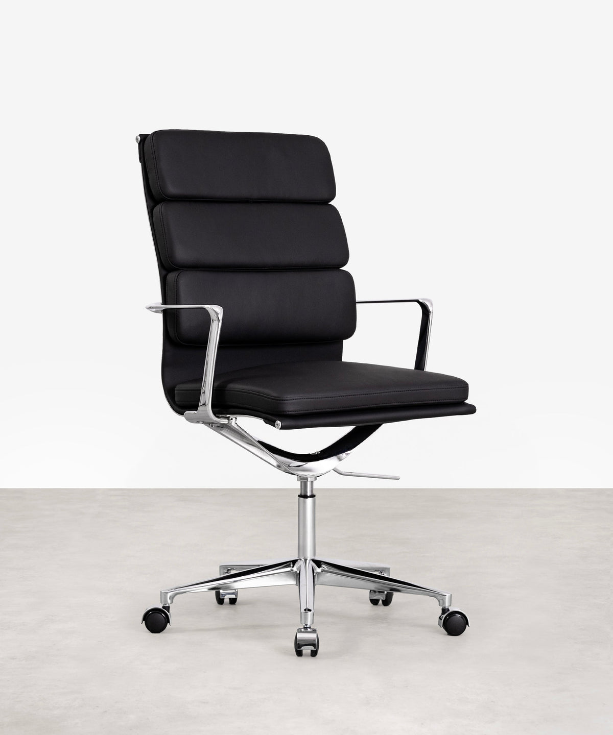 Chaise de Bureau en Cuir High Back Boston