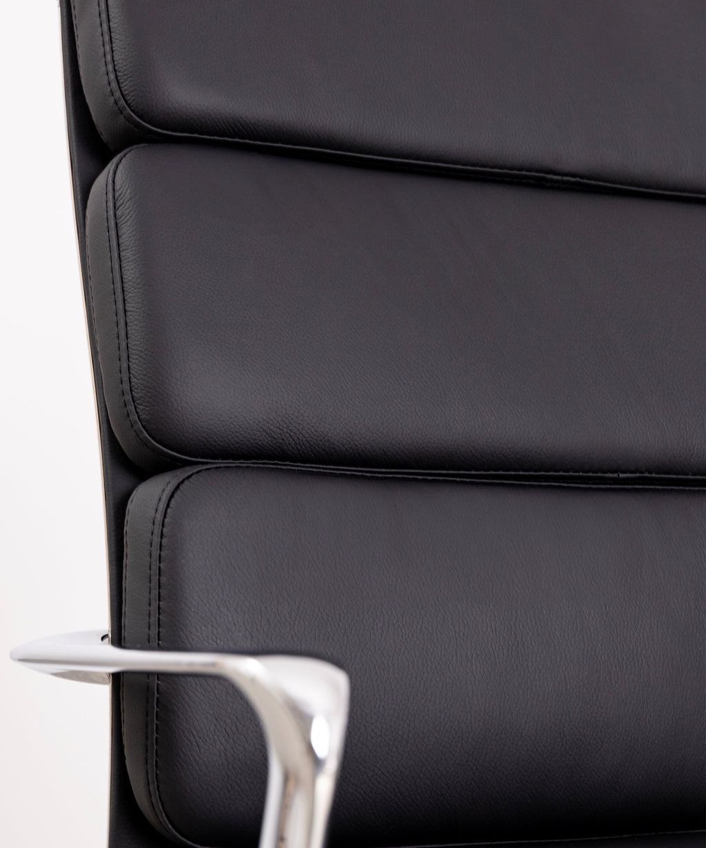 Chaise de Bureau en Cuir High Back Boston