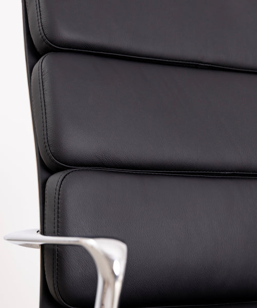 Chaise de Bureau en Cuir High Back Boston