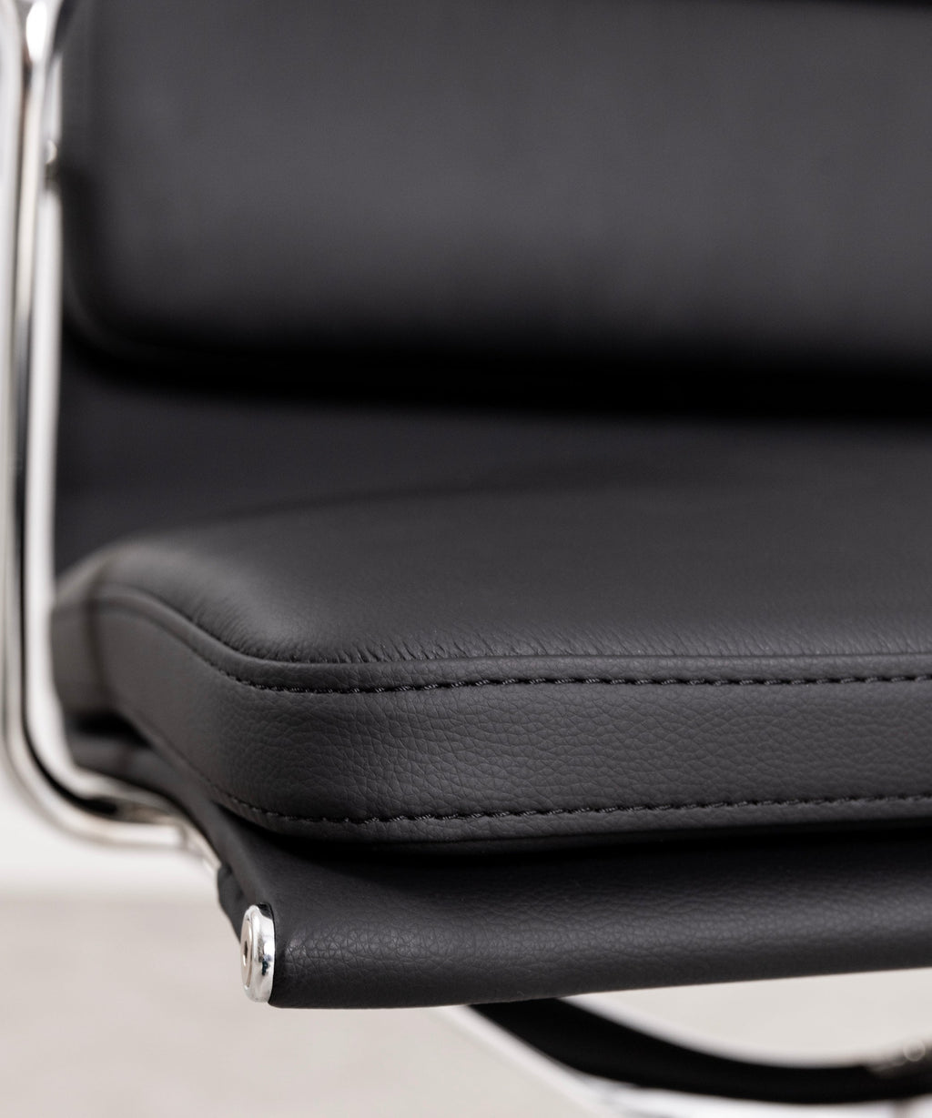 Chaise de Bureau en Cuir High Back Boston