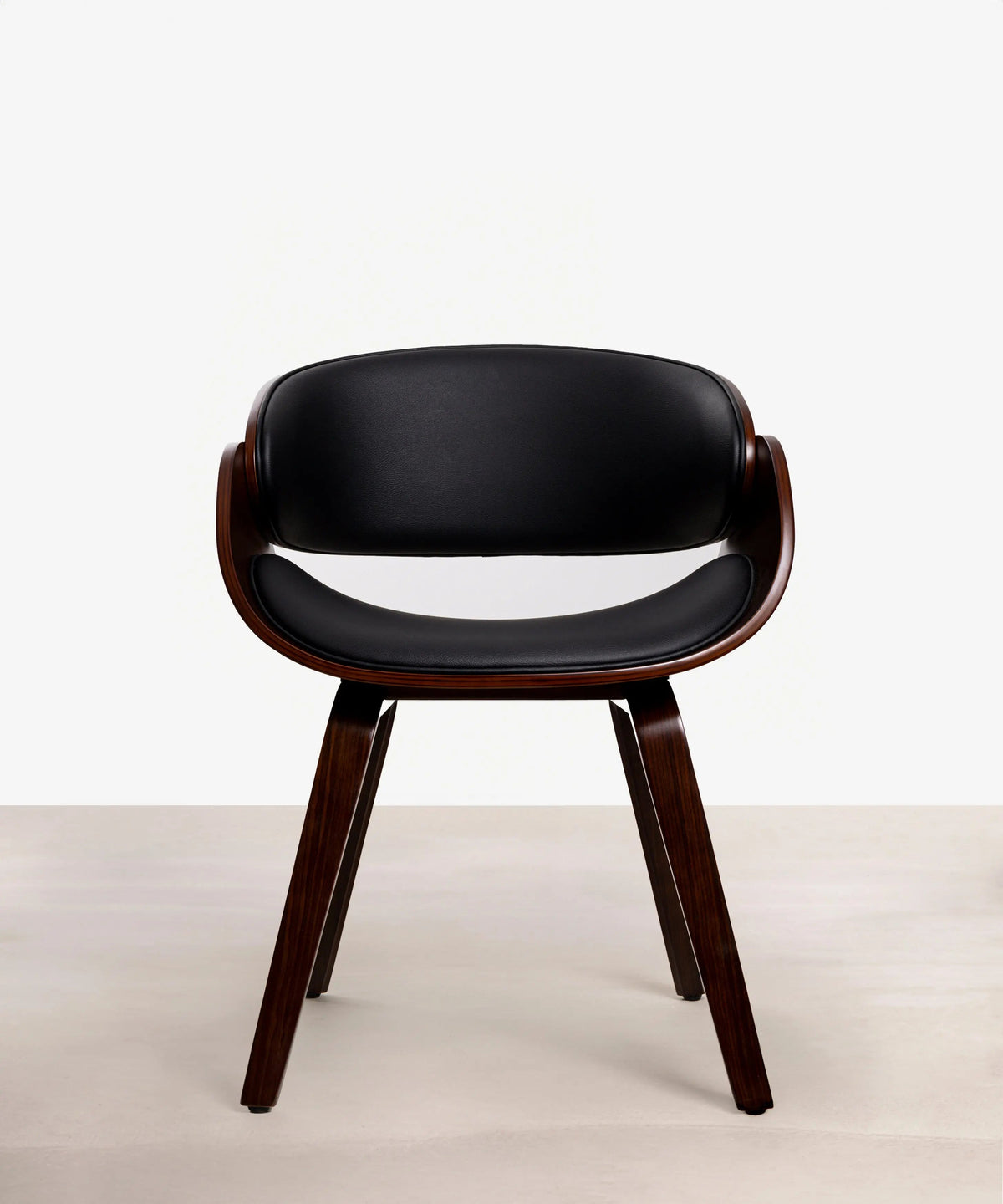 Chaise de salle à manger en bois et similicuir Debbie