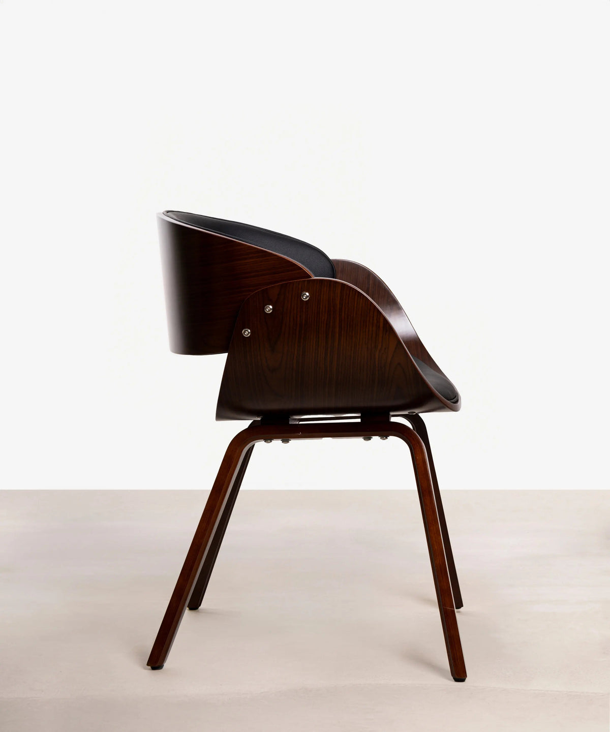 Chaise de salle à manger en bois et similicuir Debbie